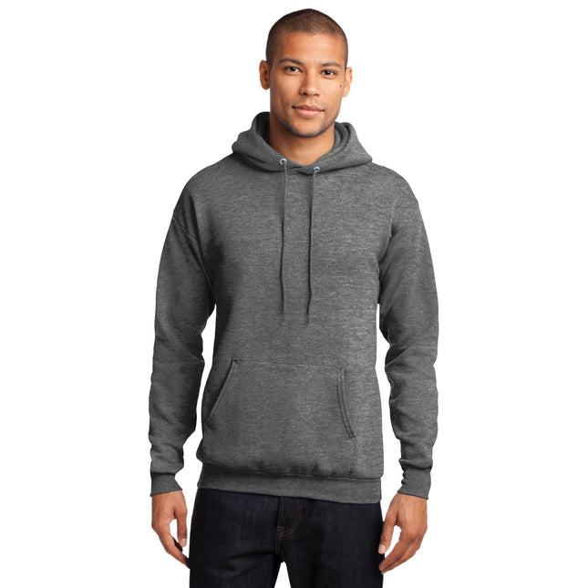Port & Company - Core Fleece Pullover Hooded Sweatshirt. PC78H - Graphite 
Heather