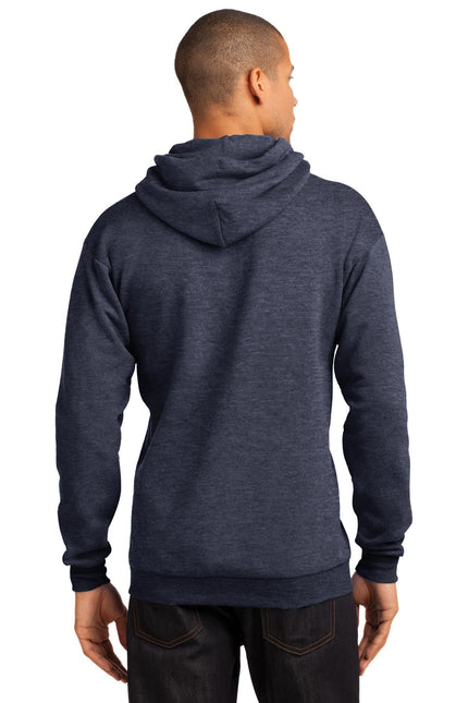 Port & Company - Core Fleece Pullover Hooded Sweatshirt. PC78H - Heather 
Navy