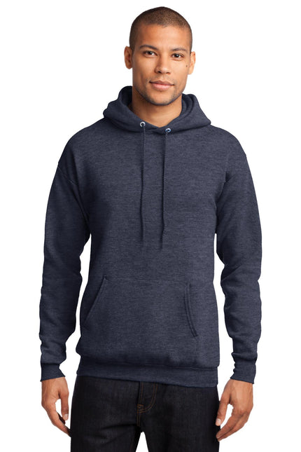 Port & Company - Core Fleece Pullover Hooded Sweatshirt. PC78H - Heather 
Navy