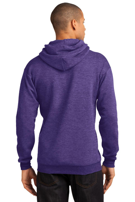 Port & Company - Core Fleece Pullover Hooded Sweatshirt. PC78H - Heather 
Purple