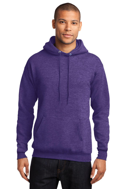Port & Company - Core Fleece Pullover Hooded Sweatshirt. PC78H - Heather 
Purple