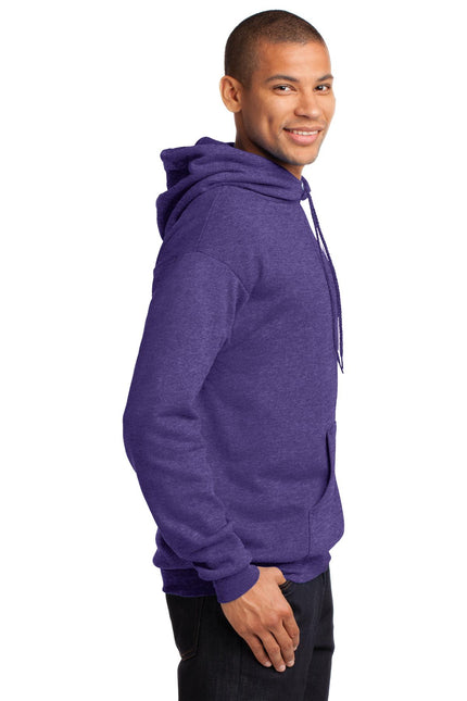 Port & Company - Core Fleece Pullover Hooded Sweatshirt. PC78H - Heather 
Purple
