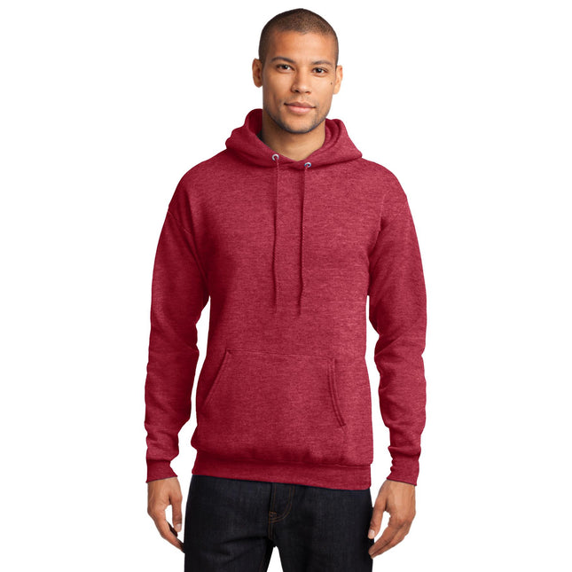 Port & Company - Core Fleece Pullover Hooded Sweatshirt. PC78H - Heather Red