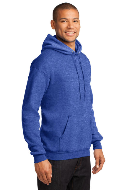 Port & Company - Core Fleece Pullover Hooded Sweatshirt. PC78H - Heather 
Royal
