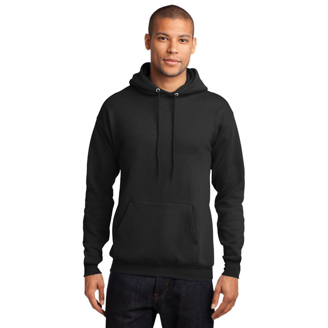 Port & Company - Core Fleece Pullover Hooded Sweatshirt. PC78H - Jet Black