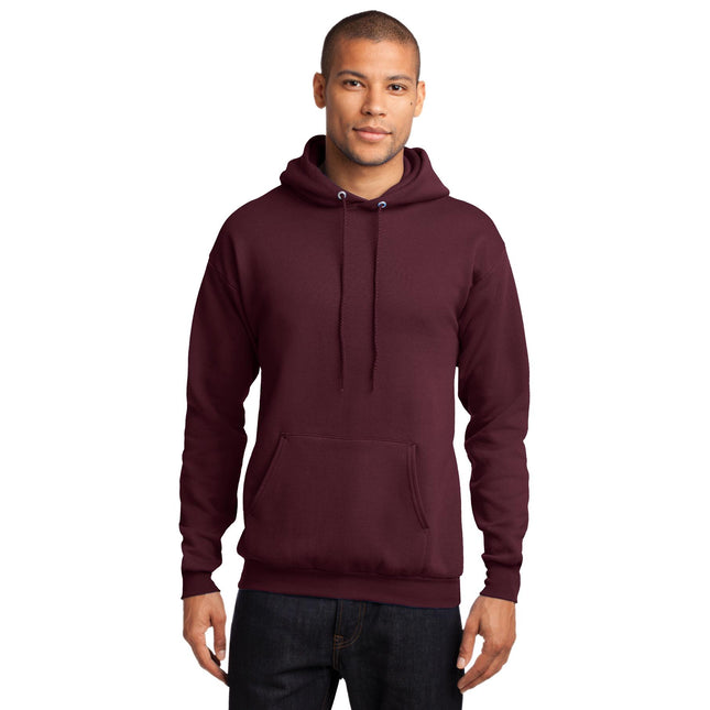 Port & Company - Core Fleece Pullover Hooded Sweatshirt. PC78H - Maroon