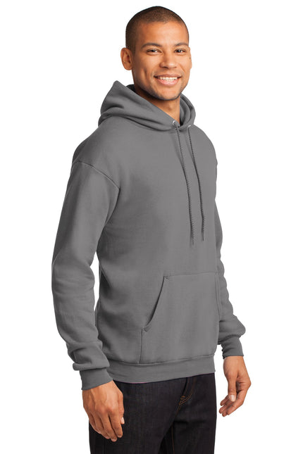Port & Company - Core Fleece Pullover Hooded Sweatshirt. PC78H - Medium Grey
