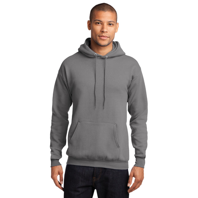 Port & Company - Core Fleece Pullover Hooded Sweatshirt. PC78H - Medium Grey