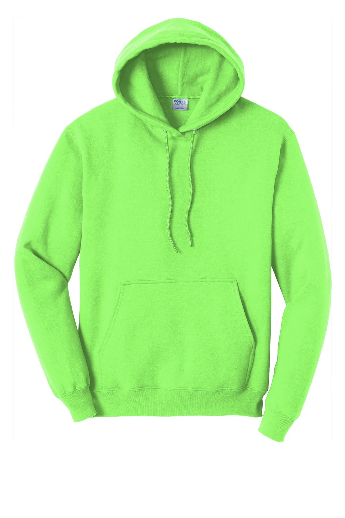 Port & Company - Core Fleece Pullover Hooded Sweatshirt. PC78H - Neon Green