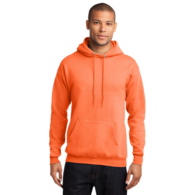 Port & Company - Core Fleece Pullover Hooded Sweatshirt. PC78H - Neon Orange