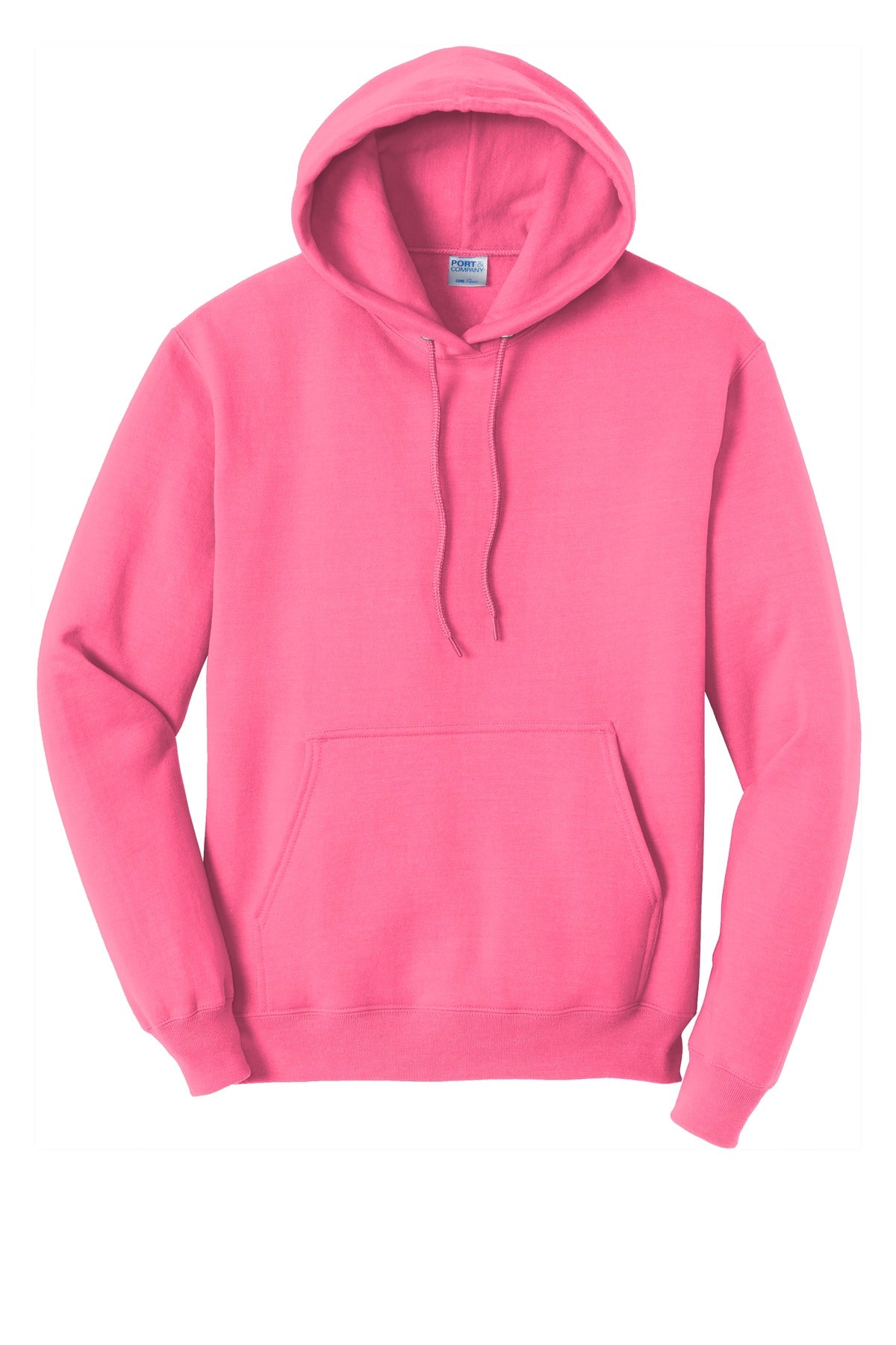 Port & Company - Core Fleece Pullover Hooded Sweatshirt. PC78H - Neon Pink