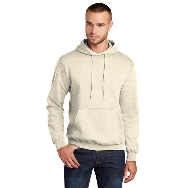 Port & Company - Core Fleece Pullover Hooded Sweatshirt. PC78H - Oatmeal 
Heather
