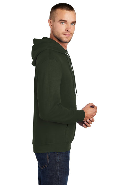 Port & Company - Core Fleece Pullover Hooded Sweatshirt. PC78H - Olive Drab 
Green