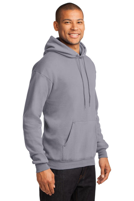 Port & Company - Core Fleece Pullover Hooded Sweatshirt. PC78H - Silver