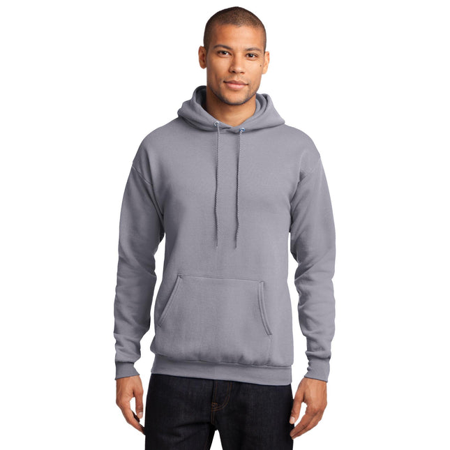 Port & Company - Core Fleece Pullover Hooded Sweatshirt. PC78H - Silver