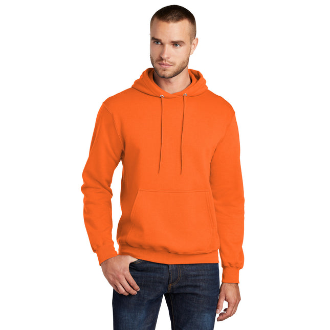 Port & Company - Core Fleece Pullover Hooded Sweatshirt. PC78H - S. Orange