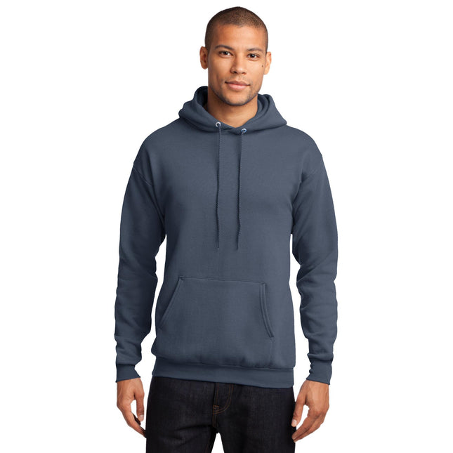 Port & Company - Core Fleece Pullover Hooded Sweatshirt. PC78H - Steel Blue