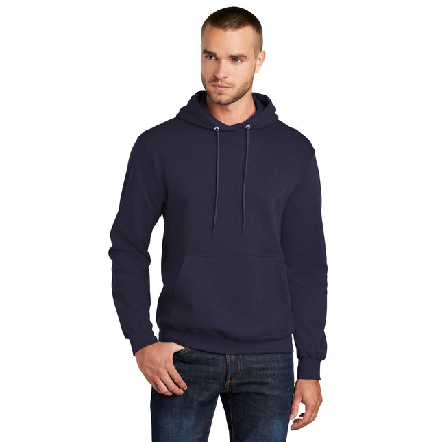 Port & Company - Core Fleece Pullover Hooded Sweatshirt. PC78H - True Navy