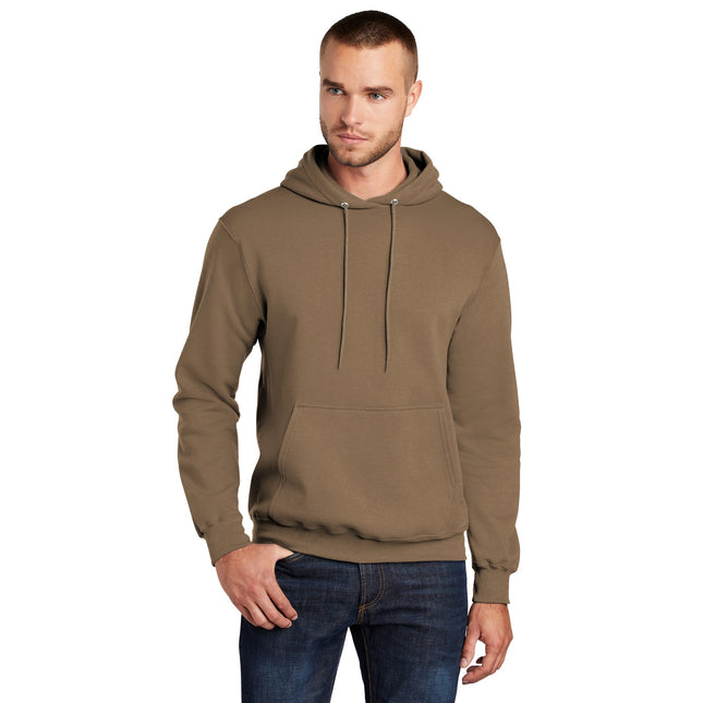 Port & Company - Core Fleece Pullover Hooded Sweatshirt. PC78H - Woodland 
Brown