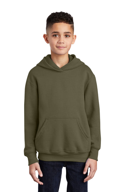 Port & Company - Youth Core Fleece Pullover Hooded Sweatshirt. PC90YH - 
Olive Drab Green