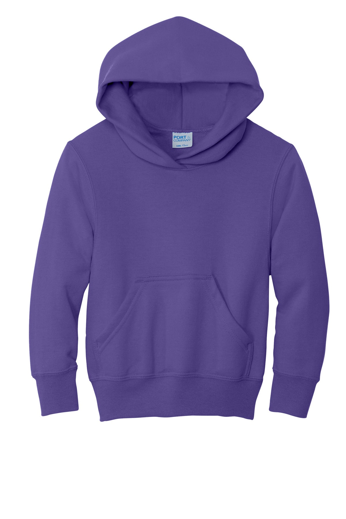 Port & Company - Youth Core Fleece Pullover Hooded Sweatshirt. PC90YH - Purple