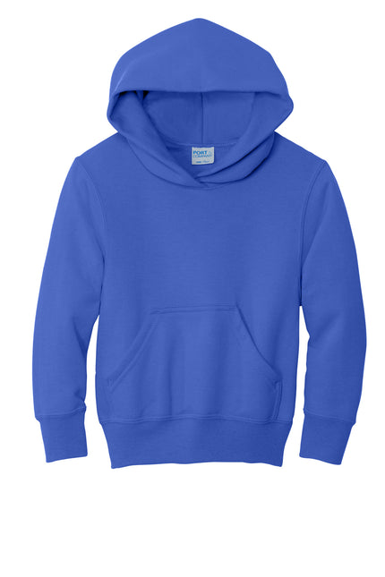 Port & Company - Youth Core Fleece Pullover Hooded Sweatshirt. PC90YH - 
True Royal