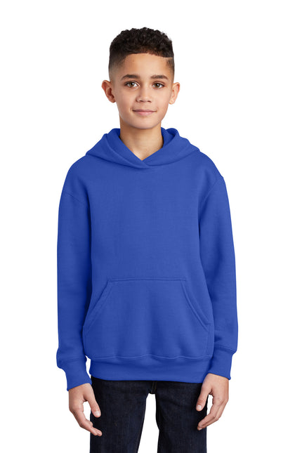Port & Company - Youth Core Fleece Pullover Hooded Sweatshirt. PC90YH - 
True Royal