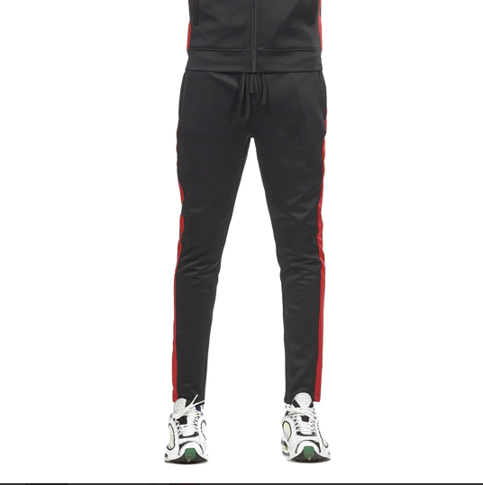 Track Pants - Black/Red 6/Pack