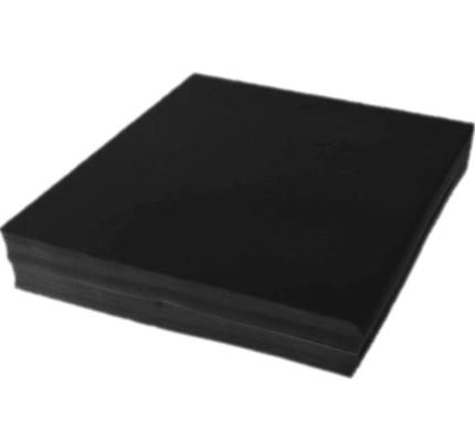 Black Pellons 16x18 inch quilting batting pack of 25 by Union Prints, soft and flexible fabric for sewing and craft projects.