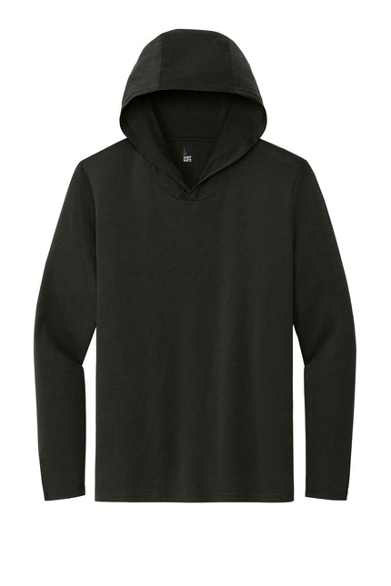 Black District Perfect Tri Long Sleeve Hoodie with a relaxed fit and subtle branding, ideal for casual wear.