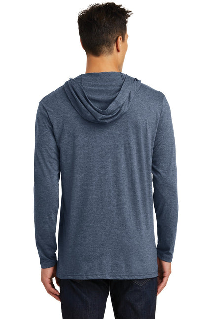 District Perfect Tri Long Sleeve Hoodie in Navy Frost, featuring a comfortable fit and casual style, shown in the product image.