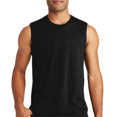 Black District V.I.T Muscle Tank DT6300 featuring a sleeveless athletic design, perfect for workouts and casual wear.