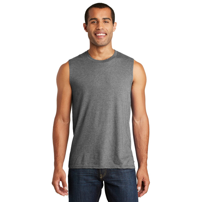 District V.I.T Muscle Tank DT6300 - Grey Frost - Union Prints
