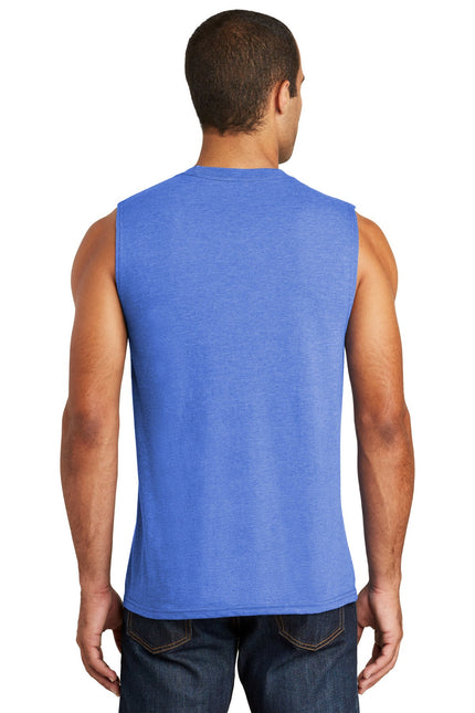 District V.I.T Muscle Tank in Royal Frost color, featuring a sleeveless design and athletic fit, ideal for workout and casual wear.