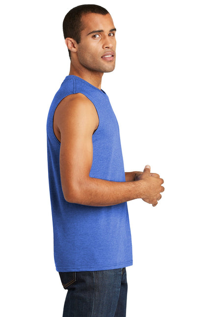 District V.I.T Muscle Tank in Royal Frost, showcasing a sleeveless athletic top with a bold design and comfortable fit.