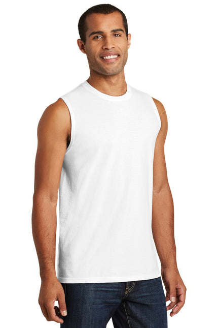 District V.I.T Muscle Tank DT6300 - White - Union Prints