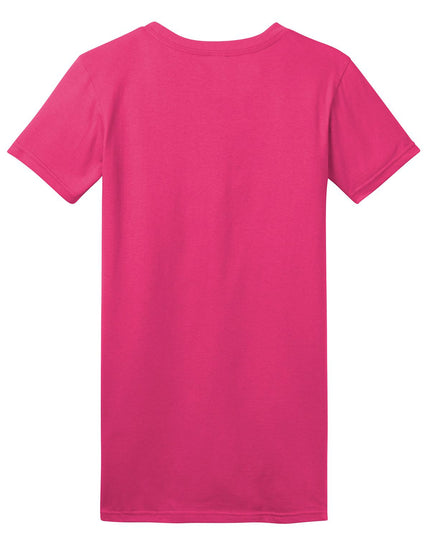 District Women's Fitted The Concert Tee in Dark Fuchsia, featuring a soft, fitted design and vibrant color, perfect for casual wear.