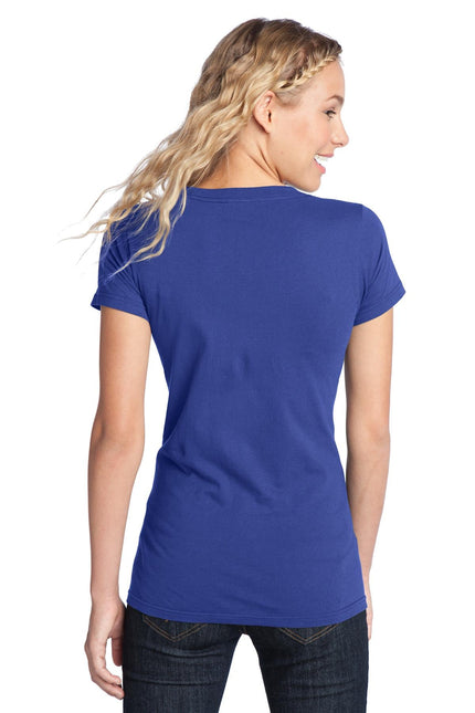 District Women's Fitted The Concert Tee in Deep Royal, showcasing a stylish fitted tee with a vibrant deep royal color.