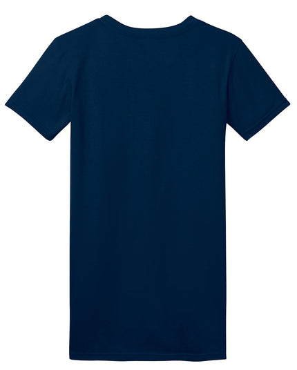 District Women's Fitted The Concert Tee in New Navy, showcasing a stylish fitted T-shirt with a round neckline and soft fabric.