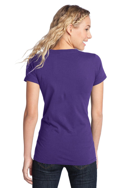 District Women's Fitted The Concert Tee DT5001 in purple, showcasing a stylish fitted T-shirt with concert-inspired design.