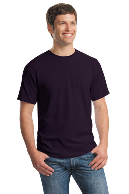 Gildan Heavy Cotton 100% Cotton T-Shirt in Blackberry color, front view showing the soft fabric and classic fit.