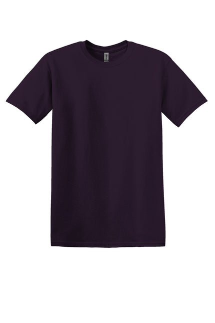 Gildan Heavy Cotton 100% Cotton T-Shirt in Blackberry color, front view showing soft fabric and classic crew neck design.