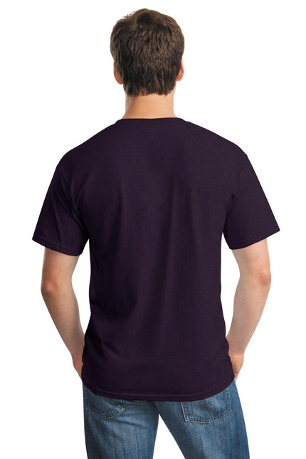 Gildan Heavy Cotton 100% Cotton T-Shirt in Blackberry color, featuring a comfortable fit and classic design.