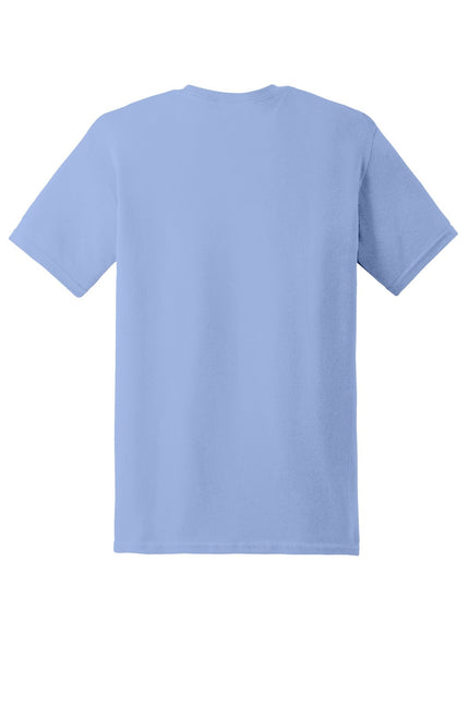 Gildan Heavy Cotton 100% Cotton T-Shirt in Carolina Blue, front view showing soft fabric and classic fit.