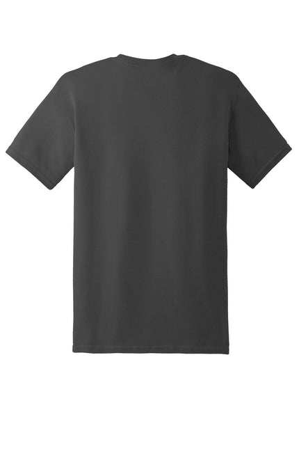 Gildan Heavy Cotton 100% Cotton T-Shirt in charcoal color, front view showing the classic crewneck design.