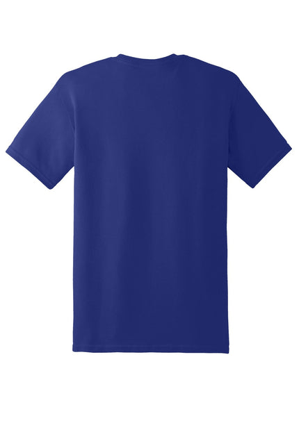 Gildan Heavy Cotton 100% Cotton T-Shirt in Cobalt color, front view showing soft fabric and classic fit.