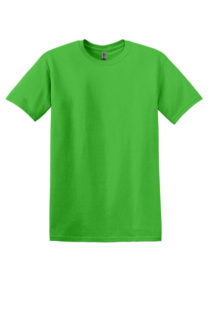 Gildan Heavy Cotton 100% Cotton T-Shirt in Electric Green, showcasing the vibrant color and classic fit.