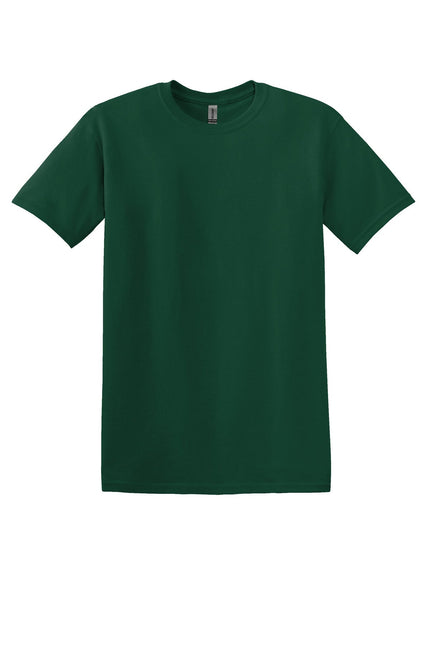 Gildan Heavy Cotton 100% Cotton T-Shirt in Forest color, front view showcasing soft fabric and classic fit.