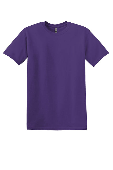 Gildan Heavy Cotton 100% Cotton T-Shirt in Lilac color, front view showing classic crew neck and short sleeves.