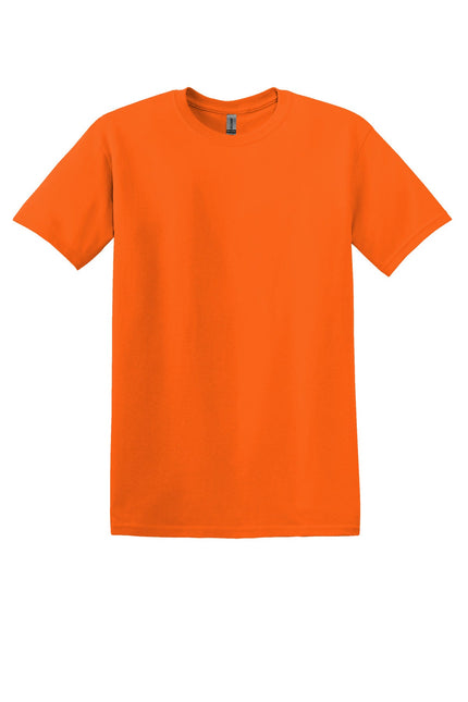 Gildan Heavy Cotton 100% Cotton T-Shirt in vibrant orange, with a classic fit and short sleeves.